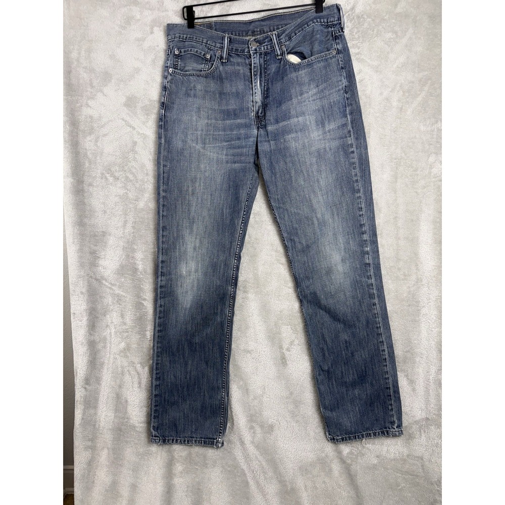Levi's Jeans 514 Men's 34x34‎ Blue Straight Fit Lightweight Cotton Denim Pants